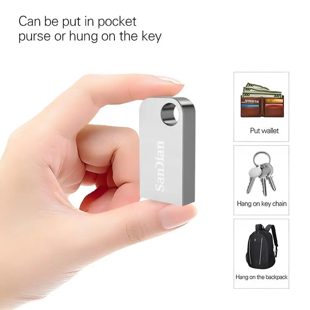 USB 3.0 고속 펜드라이브, 금속 휴대용 USB 디스크, 방수 USB 펜 드라이브, 2TB, 1TB, 512GB, 256GB, 128GB, 64GB
