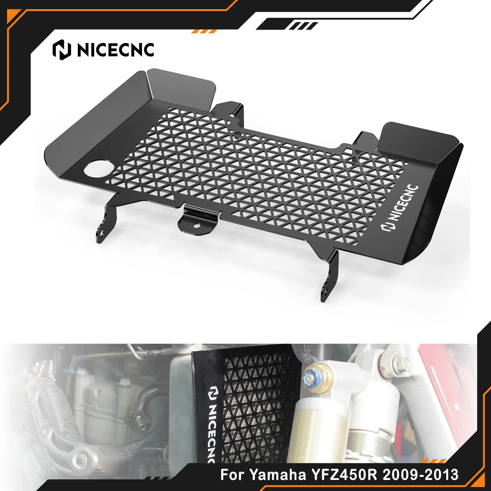 

NICECNC Radiator Grille For Yamaha YFZ450R 2009-2013 YFZ450X 2010-2011 Replaces 18P-12467-00-00 Heat Dissipation ATV Accessories