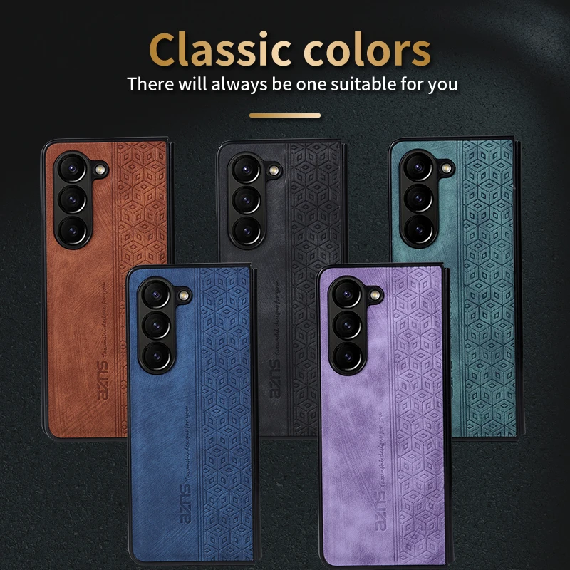 Funda para Samsung Galaxy Z Fold 8 Ultra, tipo flip de negocios, compatible con Galaxy Z Fold 8, 7, 6, 5, 4, 3, W25, W24, W23, W22, estilo retro 2