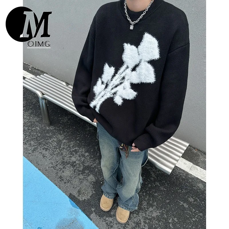 [OIMG] High End Sweater Men's Winter Lazy Style Couple Mink Plush Knit Sweater