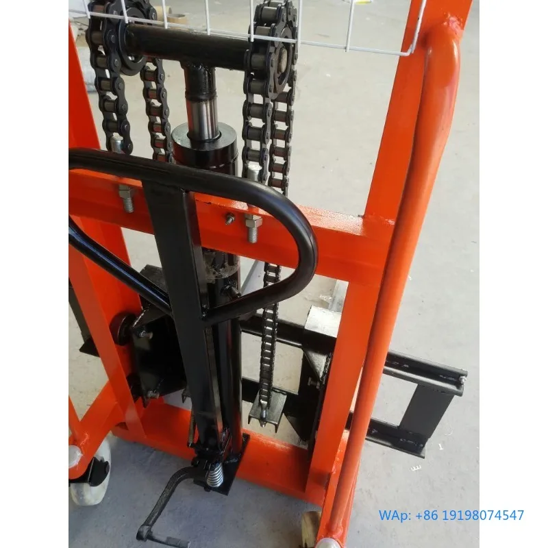 

CE Certified Manual Hydraulic Oil Drum Fork Lift Industrial Material Handling Equipment
