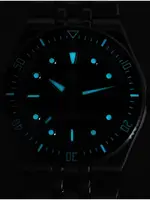 San Martin New 40mm Miyota 9015 Black Men Sports Diver Mechanical Wristwatch BGW-1 Integrated Bracelet Waterproof 200m SN0148GB photo 6
