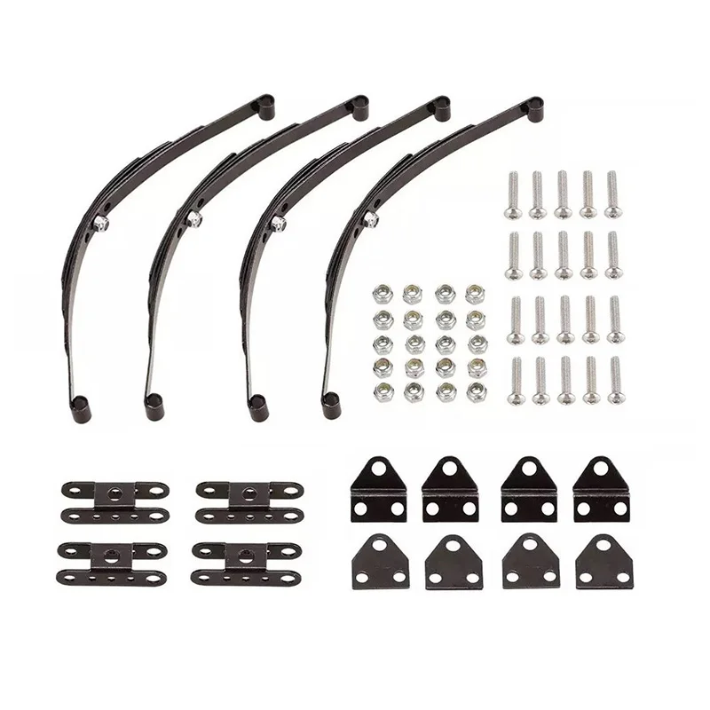 Sale 4Pcs 1/10 Rock Crawler Hard Leaf Spring Suspension Stainless Steel Bar for F350 D90 RC4WD Tamiya Axial Truck