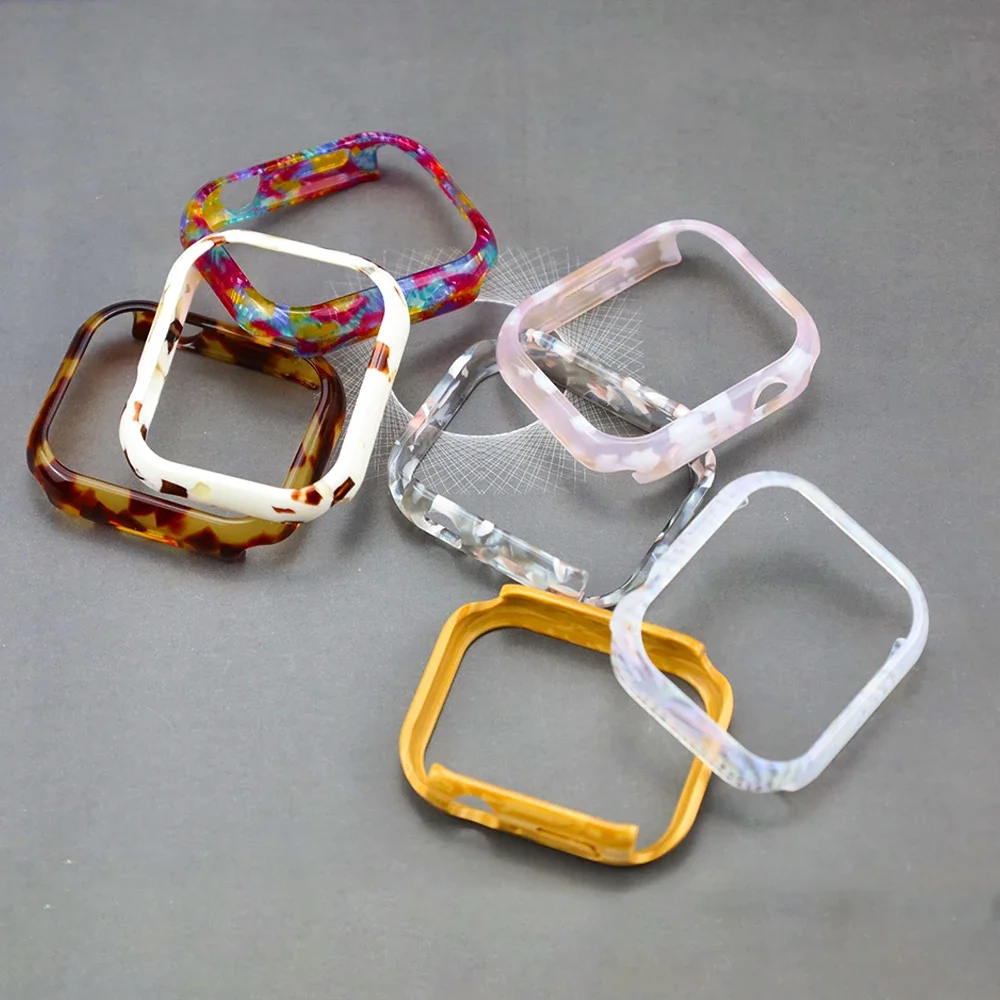 Obudowa PC do zegarka Apple Watch 9 8 40 mm 41 mm 44 mm 45 mm Bez osłony ekranu Osłona krawędzi ramki do zegarka iWatch serii 7/6/5/se/4 akcesoria