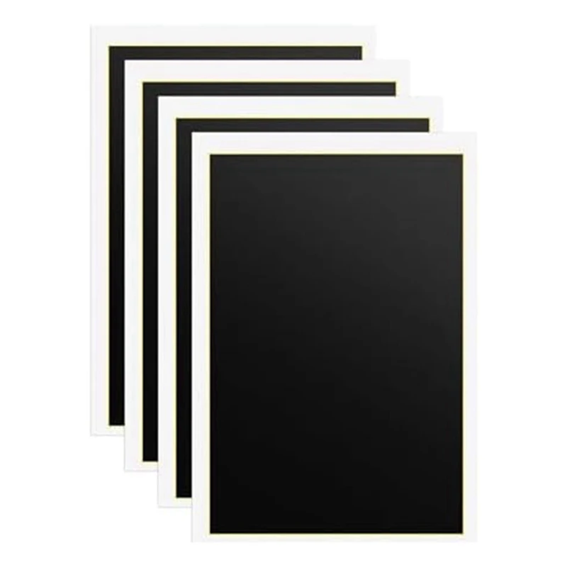 

4 Sheets Black Laser Engraving Marking Paper Non-Metallic Engraving Paper For Ceramics Glass Ceramic Tiles Metal Durable