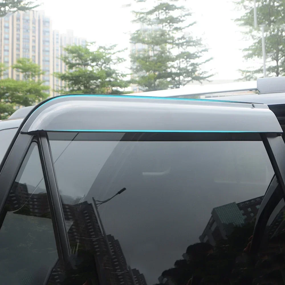 For BMW X5 F15 E53 E70 2000-2018 Auto Side Window Wind Deflectors Visors Rain Guard Door Visor Vent Shades Dark Black Ventvisor
