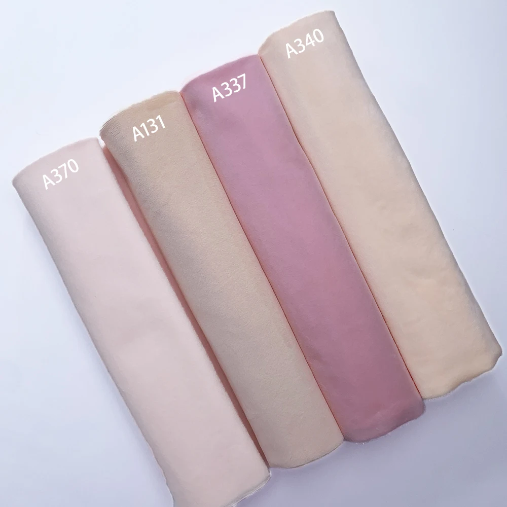 

Soft 1mm Mink Plush Fabric 150x50cmNon Elastic Polyester DIY Plush Cotton Doll Skin Color Environmentally Friendly Sewing Fabric