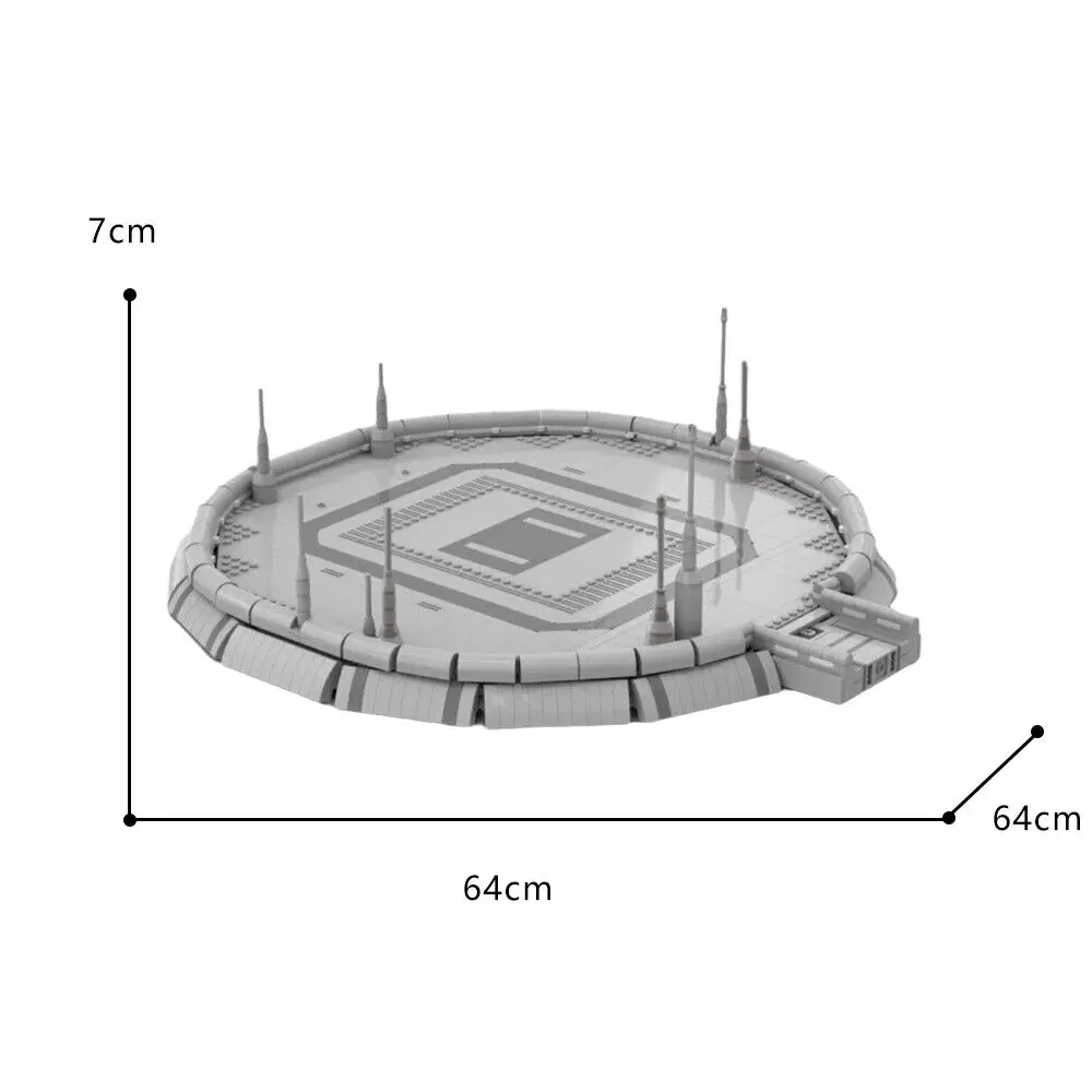 Modulares Lande plat Modell aus Film 1171 Stück Bau Spielzeug Kit Moc bauen