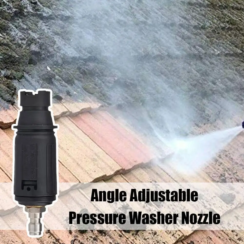 Adjustable Angle High Pressure Washer Duckbill Nozzle Outlet Surface Clean Car Plug Connect Water Quick Accessories 1/4