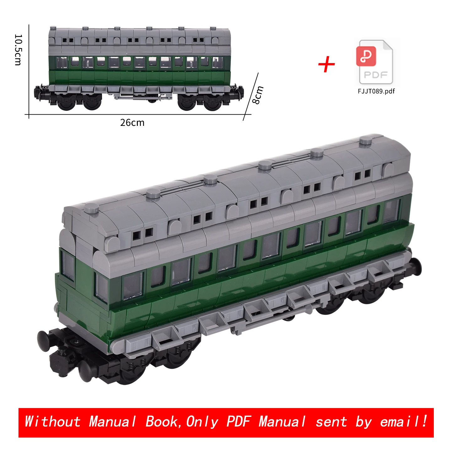 MOC City Creative Idea Train Brake Classic Auto Building كلاسيكي كتل السيارات الطوب تجميعها ألعاب ذاتية الصنع