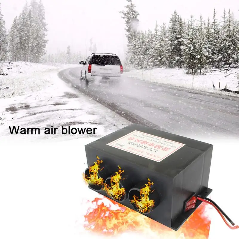 

Car Heater 3 Port Air Heater Windshield Defroster 12V Fast Heating Vehicles Warmer Automotive 800W Electric Car Parking Heater