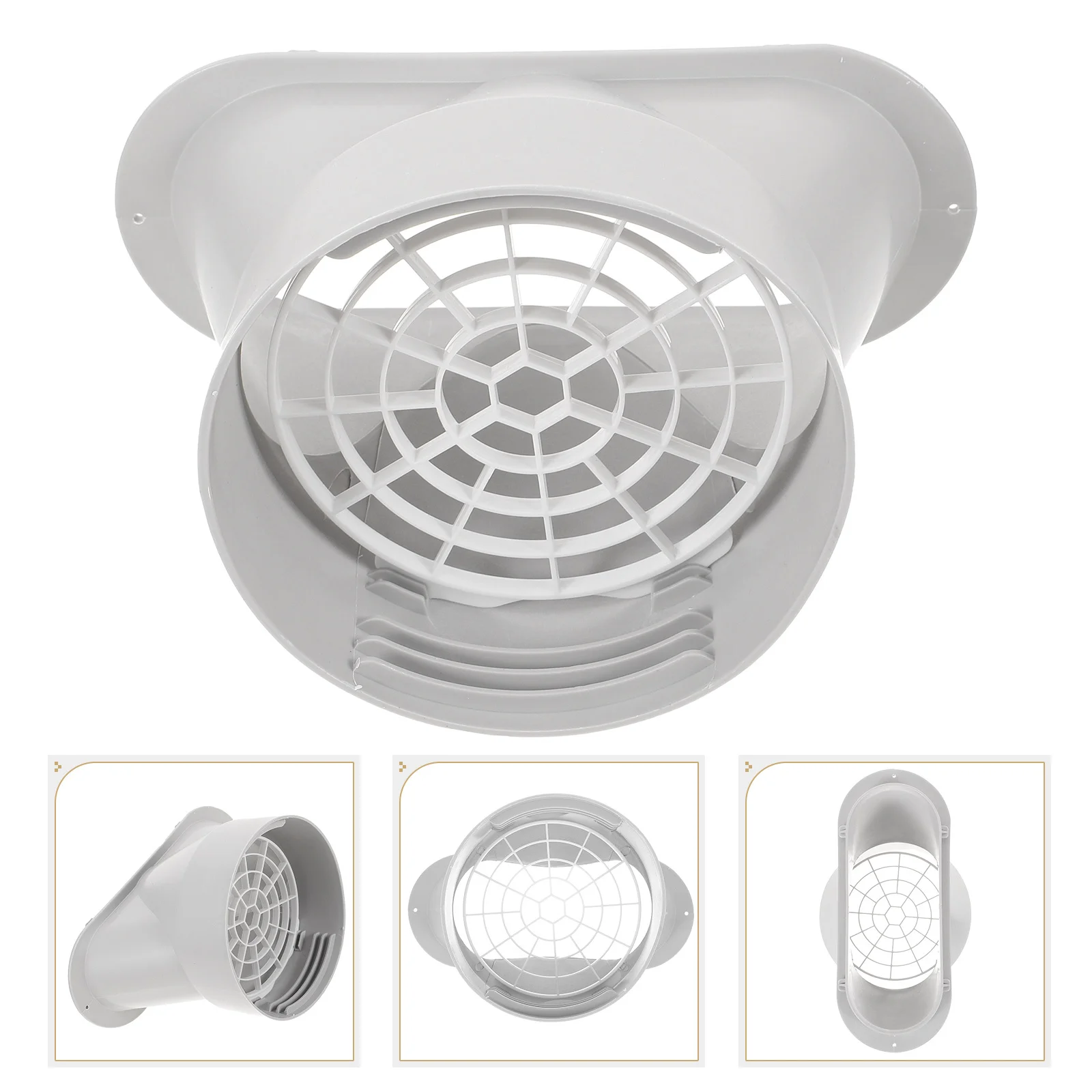 

1Set Air Conditioners Exhaust Hose Adapter Flat Mouth Plastic Connector Net Ventilation Exhaust Connector for Sliding Glass