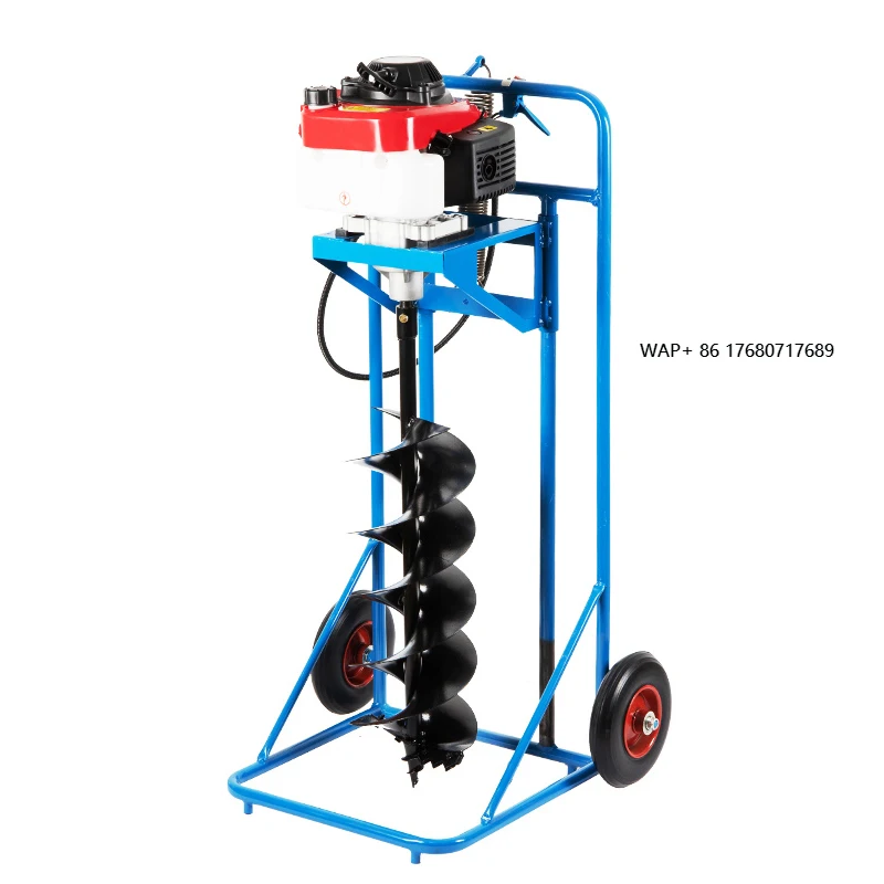 Industrial 68cc High-Power Ground Drill Metal Earth Auger for Digging Holes Orchards for Agricultural Planting Tree