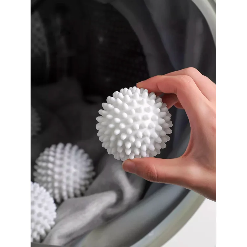 

Tpr Anti Winding Laundry Ball Circular Pure White Magic Cleaning Drum Washing Machine For Dirt Removal And Knotting
