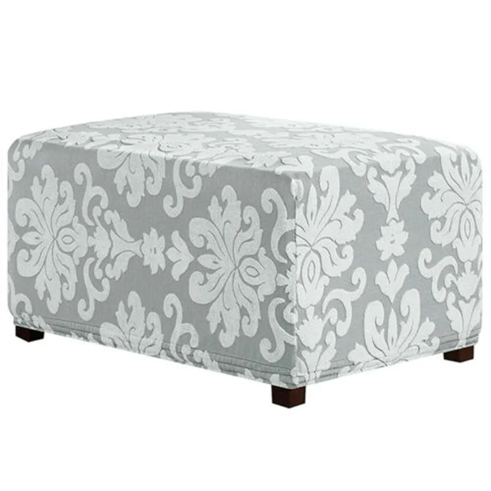 Elastic Knitted Jacquard Stool Set Household Retro Foot Stool Set Polyester And Spandex Protect Your Furniture From Daily Tears