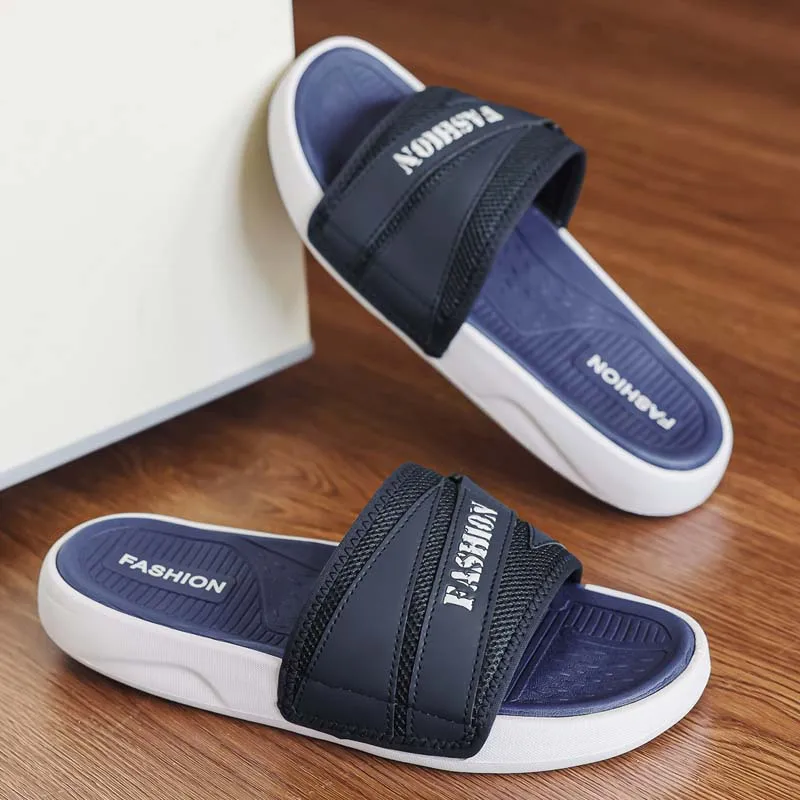

Summer New Men's Slippers Indoor Outdoor Sandals Comfortable Slides Beach Clogs Men Casual Shoes Male Outdoor Street Slippers