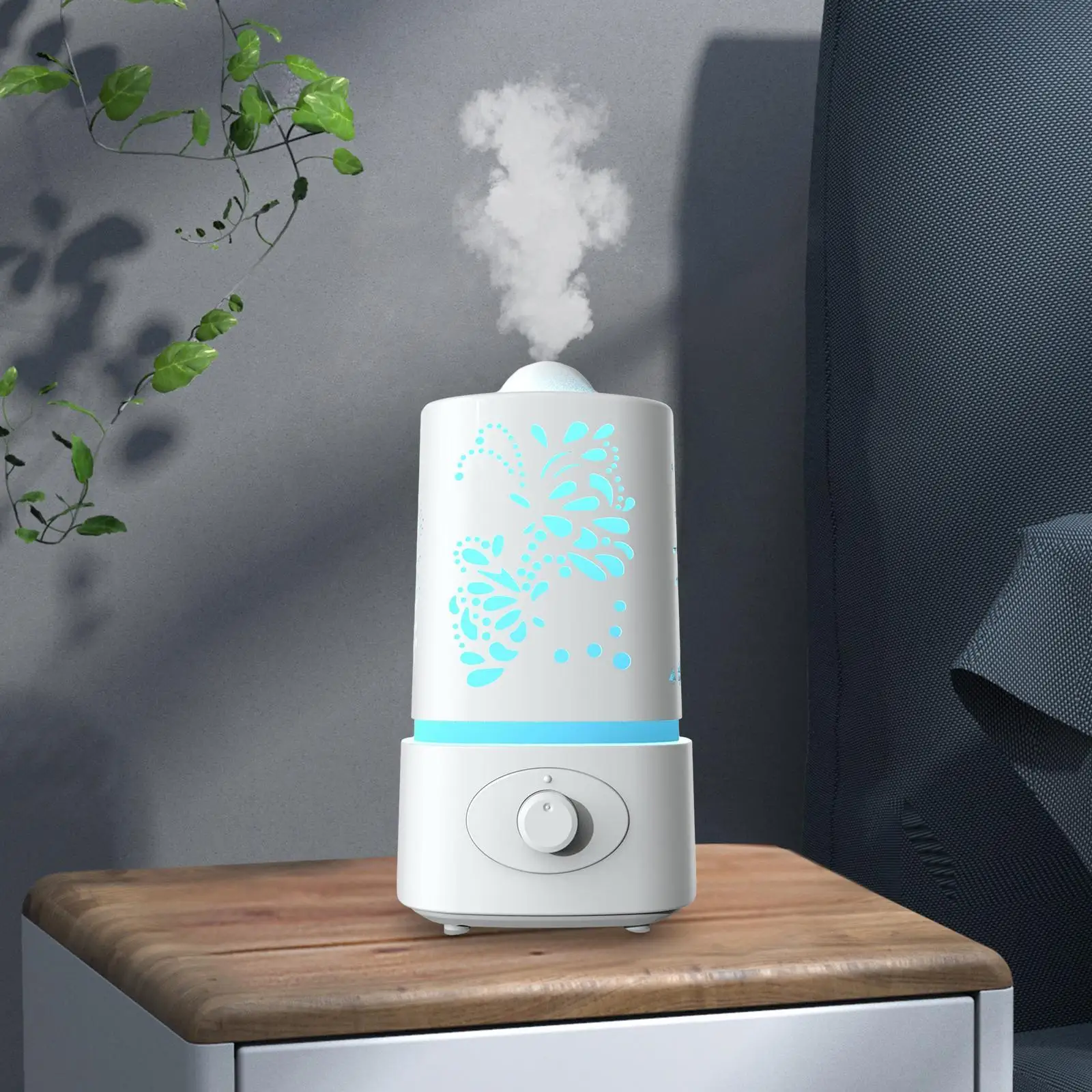 Air Humidifier 1.5 L Portable Aroma Diffuser for Yoga Studio Hotel Study