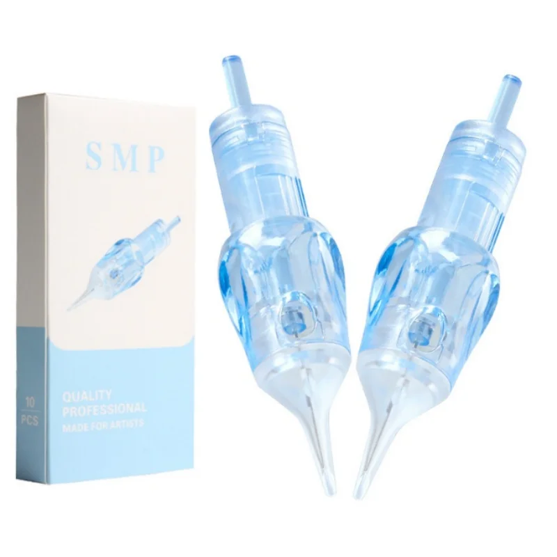 

Blue Tattoo Needle Medical Grade Safety Eyebrow Eyeliner Beginners-Friendly Cutting Shading Subdivided Needle Types Consumables