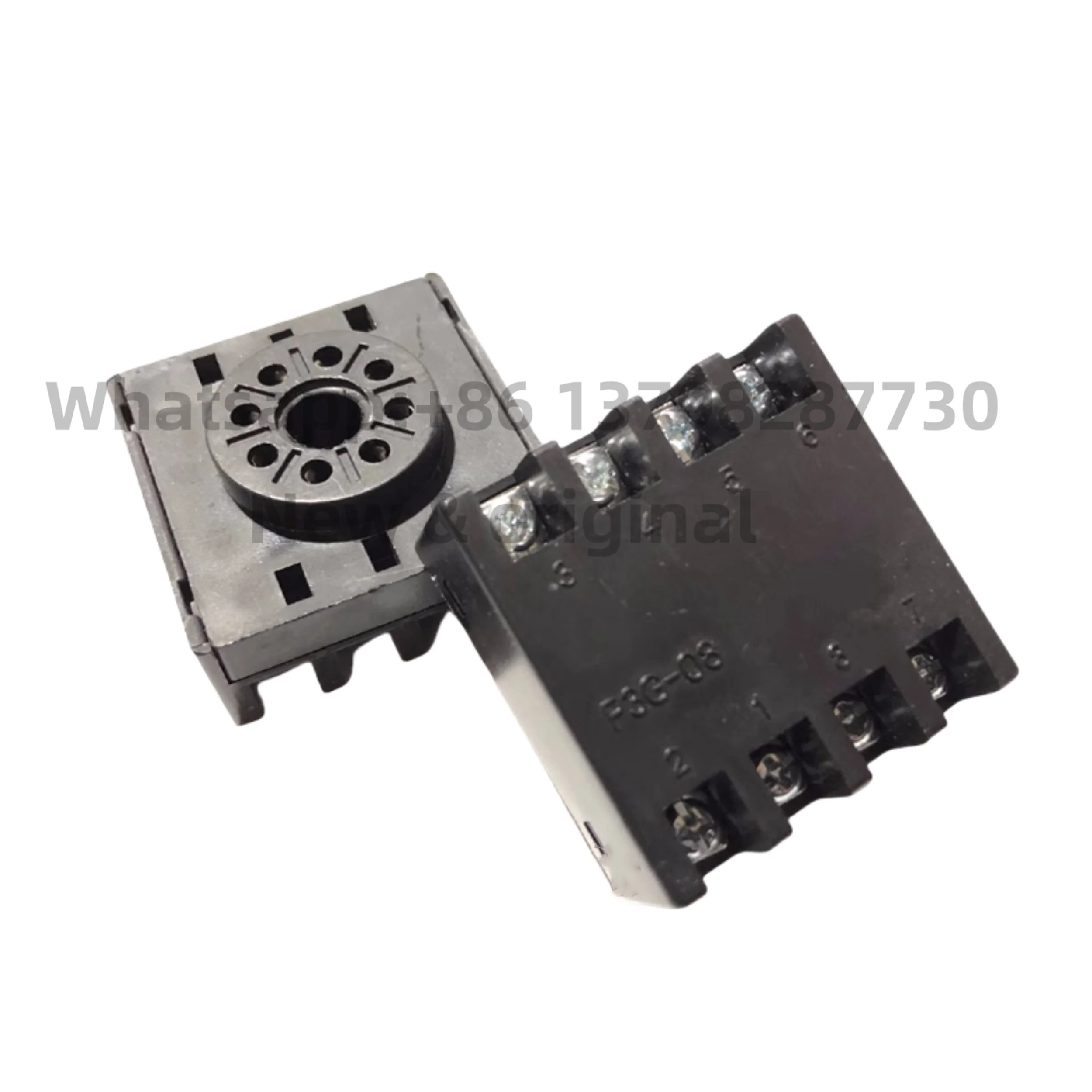 New original DHC time relay base P3G-08 8-pin reverse board rear wiring base reverse seat