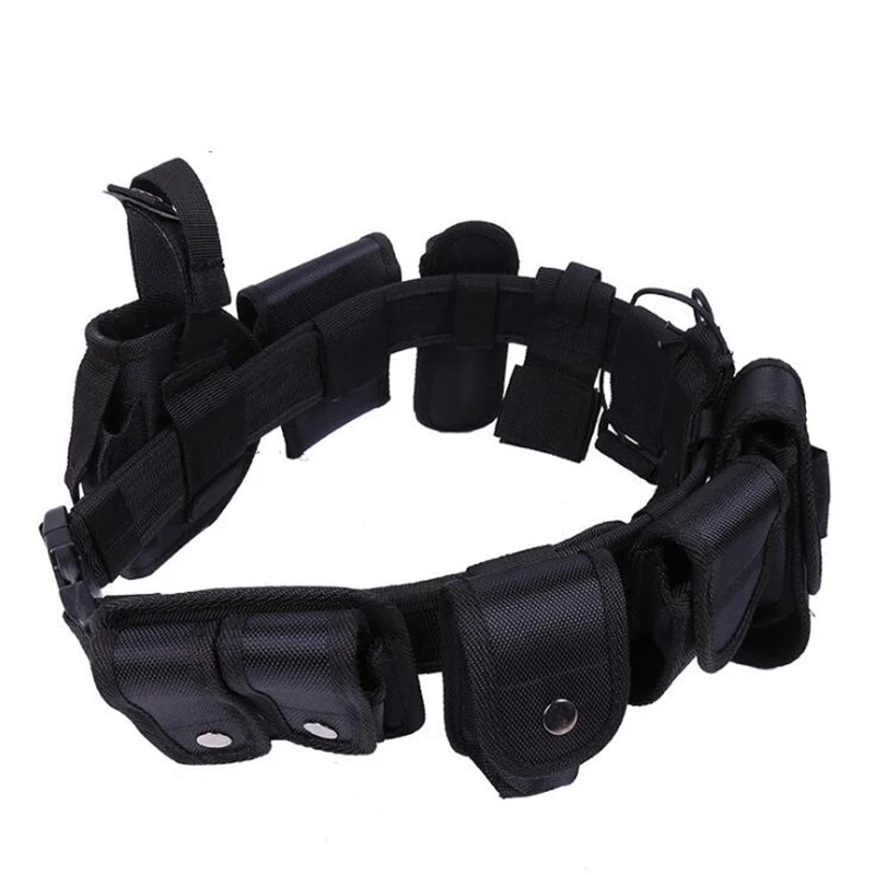 

Police Law Enforcement Belt Military Tactical Belt Combat Training Equipment Outdoor Hunting Multifunctional Ten Piece Set