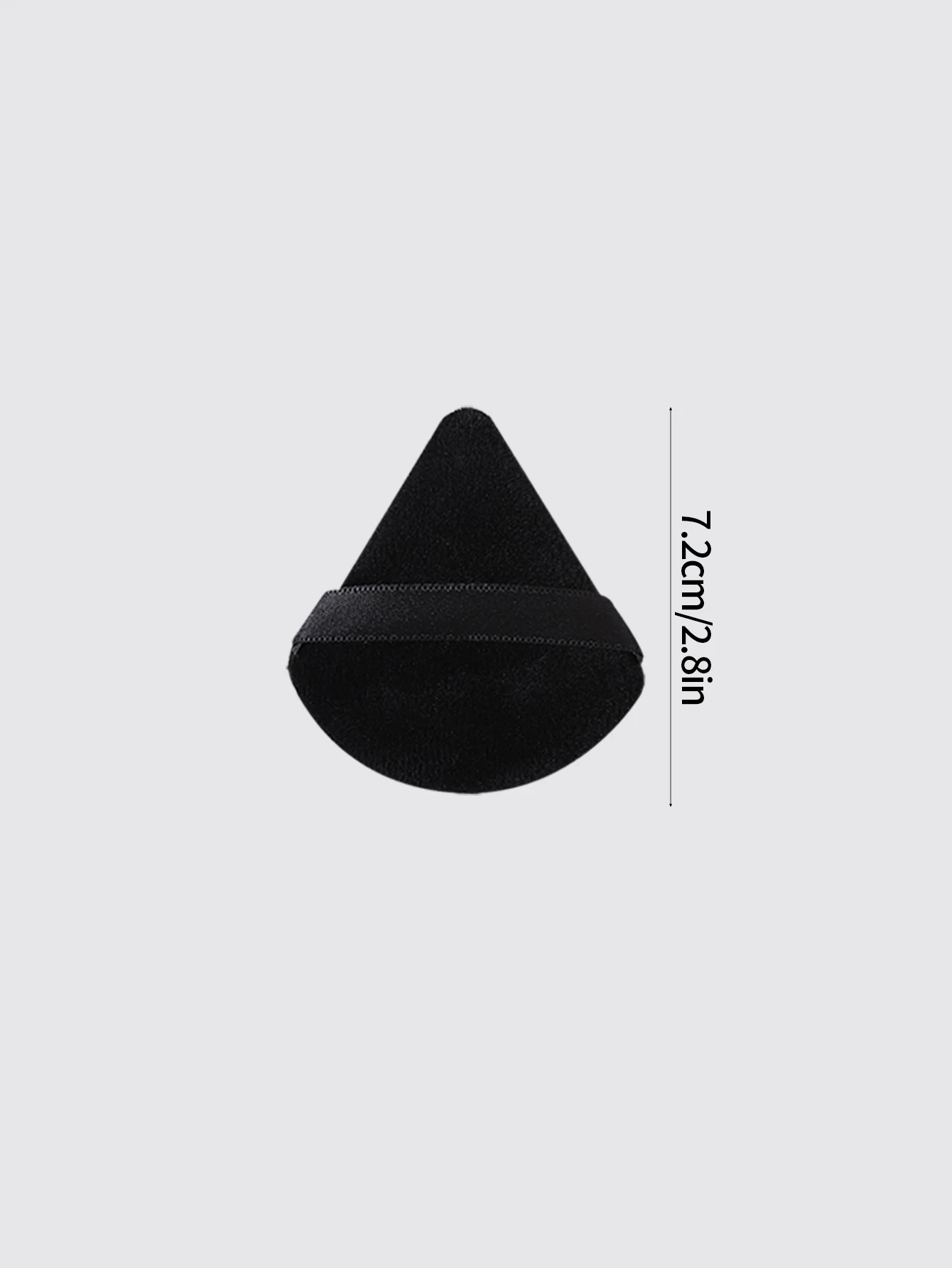 Polvo de maquillaje de doble propósito, flocado suave en forma de abanico, seco y húmedo, herramienta de maquillaje multifuncional para principiantes, 5 piezas