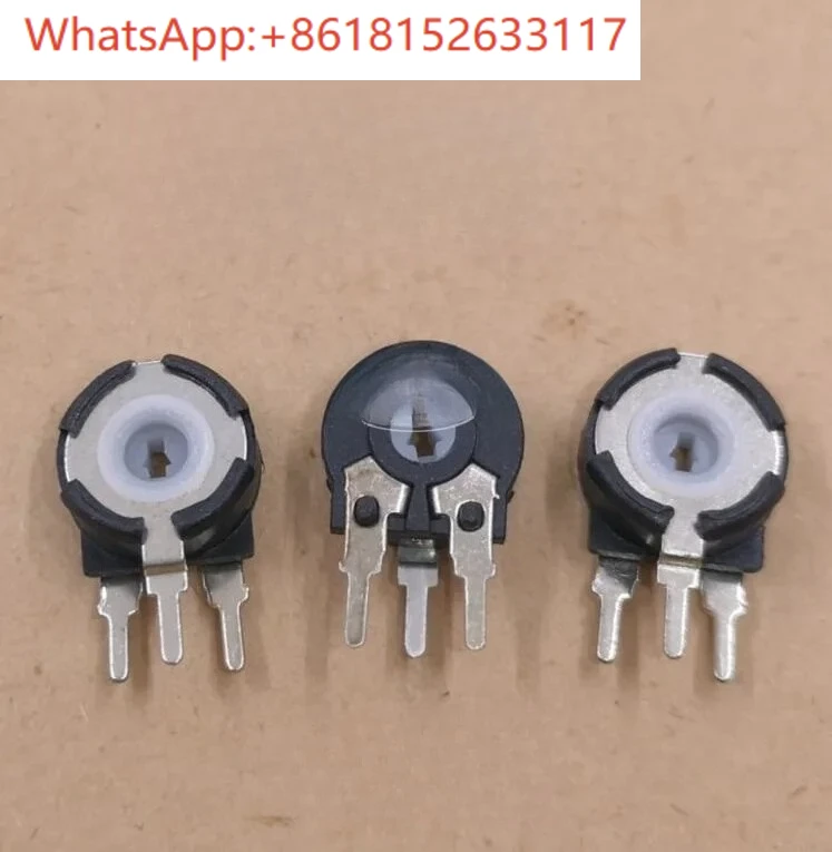 100-個-pt10-調整可能な抵抗微調整ポテンショメータ垂直矢印穴-b1k5k10k50k100k-3-ピン