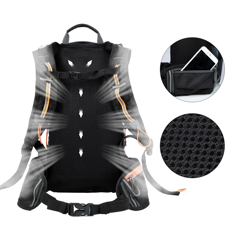 WEST BIKING Cycling Backpack 16L Foldable Outdoor Sports Bike Bag Men Women Travel Hiking Climbing MTB Road Bicycle Backpack