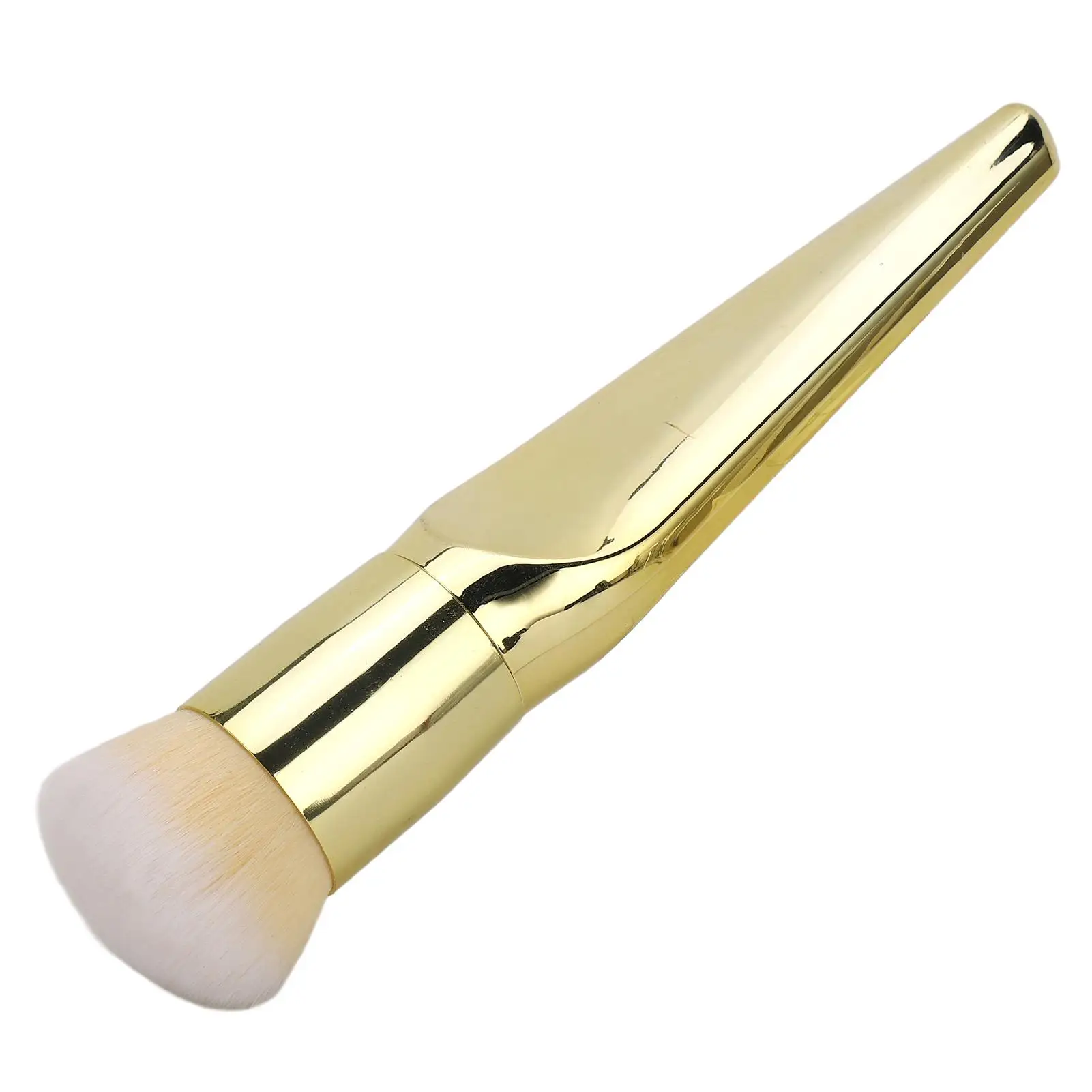 Metal Stable Makeup Powder Brush Soft Feeling Gold