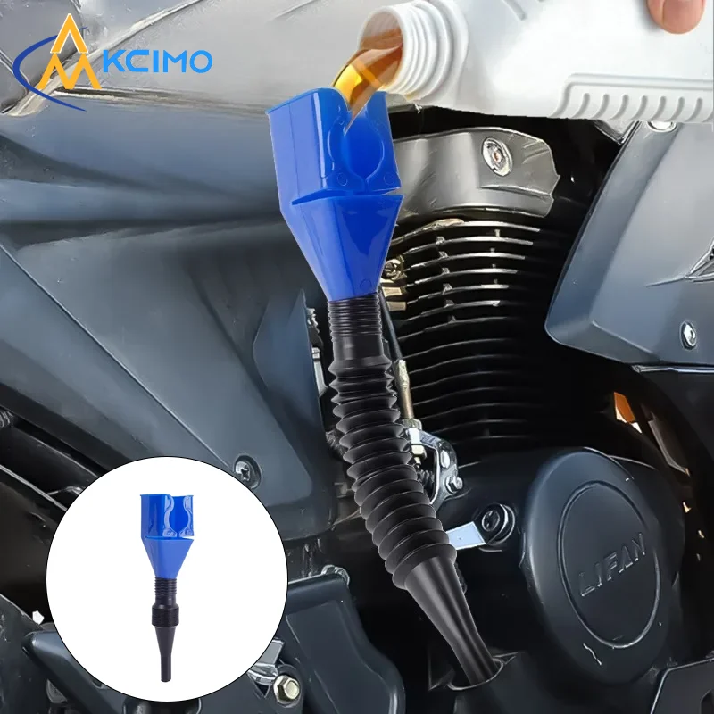 

Flexible Foldable Refueling Funnel, Telescopic Oil Fuel Filter Transfer Funnel, Portable ABS Liquid Guide Tool Auto Accessories