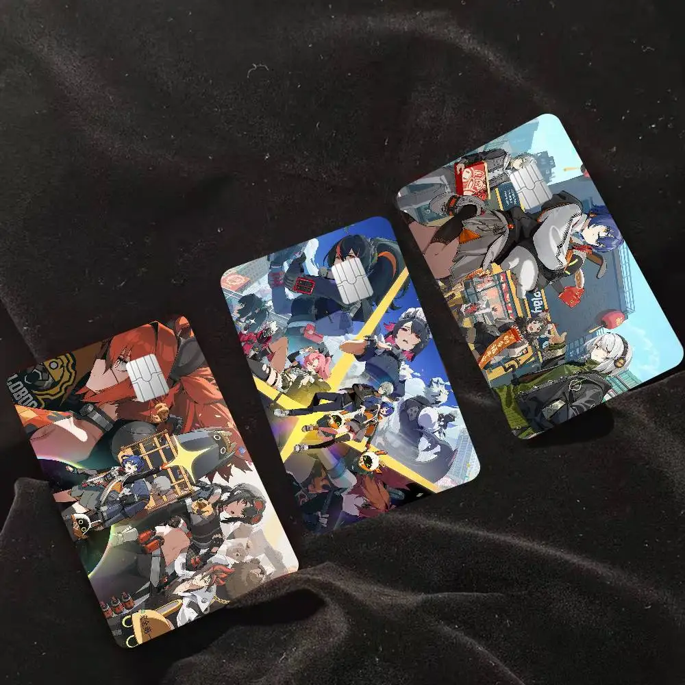 Game Zenless Zone Zero Anime Cartoon Sticker Film Skin for Credit Card Debit Bank Bus Card