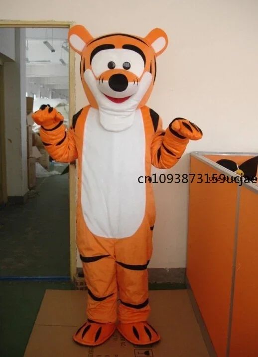 Costumi adorabili della mascotte della tigre Costumi del personaggio del vestito operato dal fumetto Abbigliamento Casco EVA Maschera cosplay unisex Festa di Natale Evento