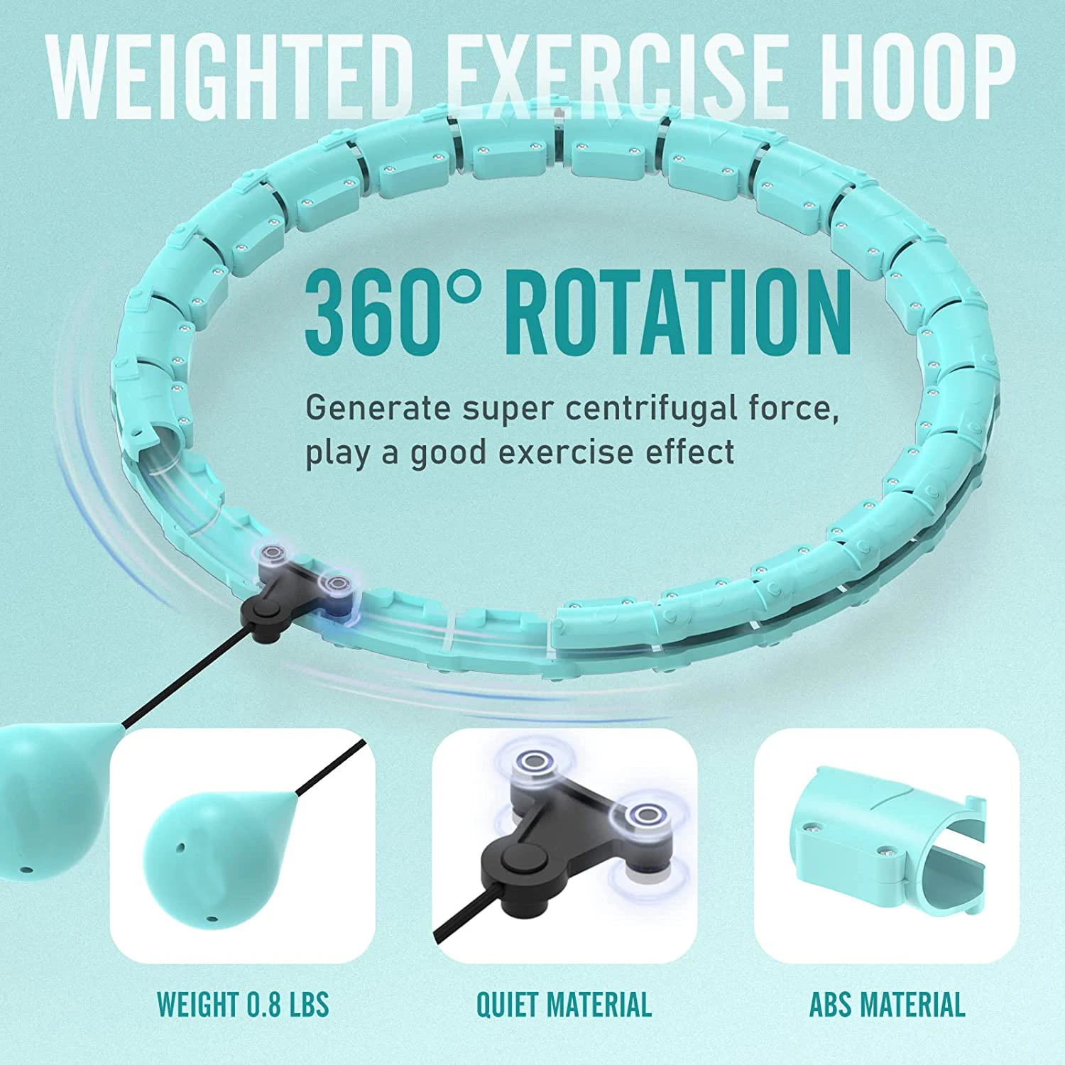 Slimming Hoop With Weight Exercise Weights Sport Sports Hoop Waist Trainer Exercise At Home Fitness Belly Abdominal Adjustable