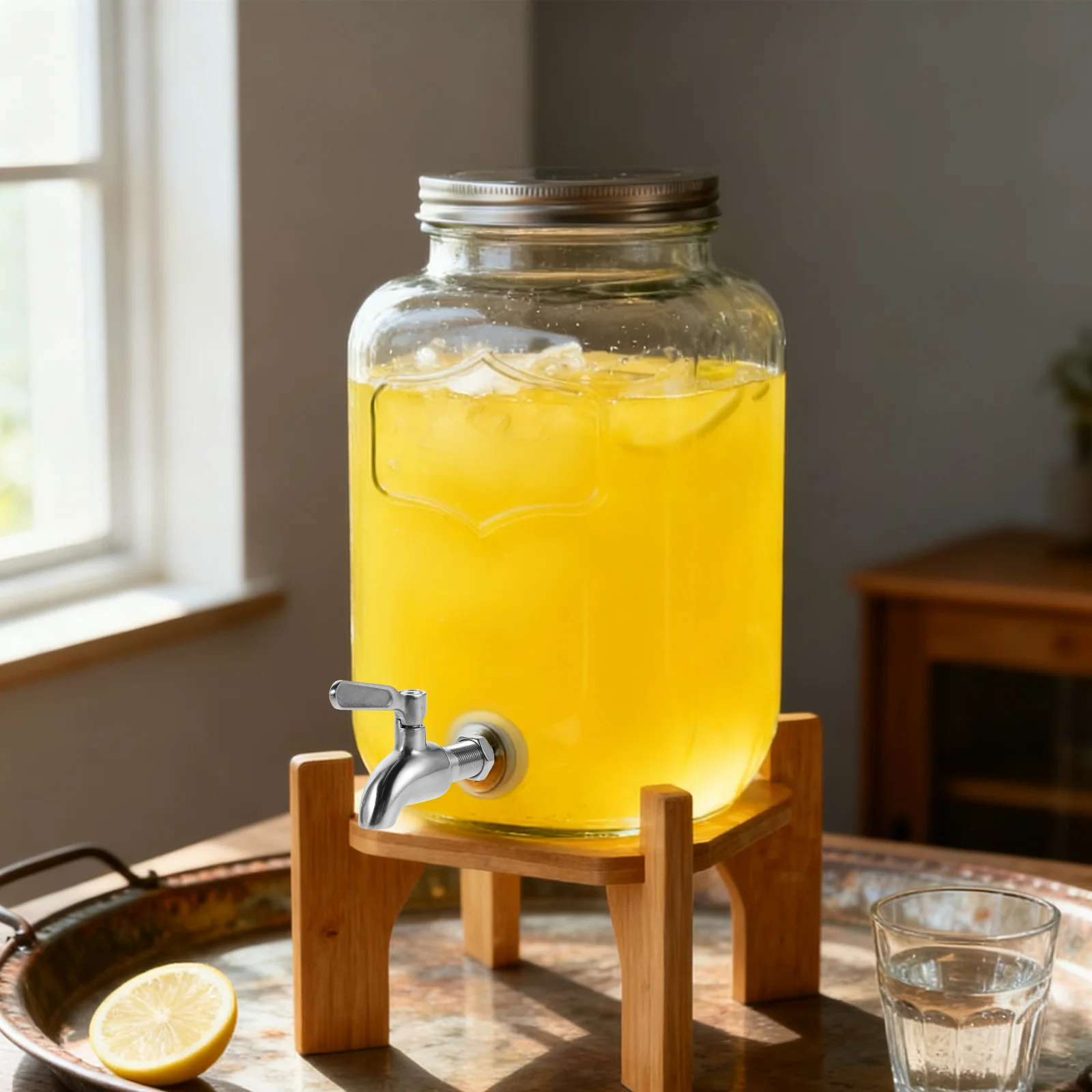 

Stainless Steel Beverage Dispenser Spigot 16Mm Easy Flow Control Replacement Faucet for Tea Juice Milk Wine Beer