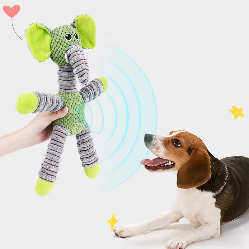 Dog Toys Squeaky Pet Plush Toys For Dogs Wear-Resistant Bite-Resistant Interactive Pet Stuffed Toy For Small Medium Large Dog