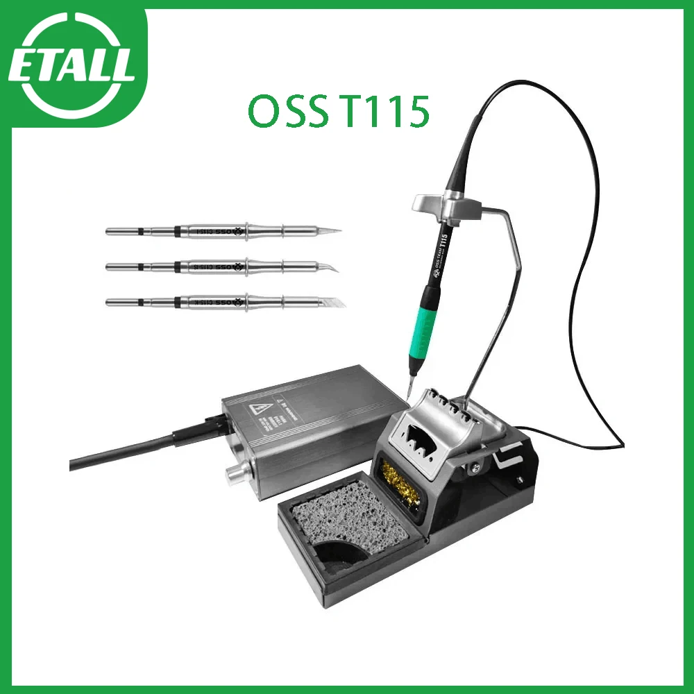 

OSS T115 Micro NANO Electric Soldering Station With C115 Soldering Iron Tips Fast Heating Welding For Motherboard Repair