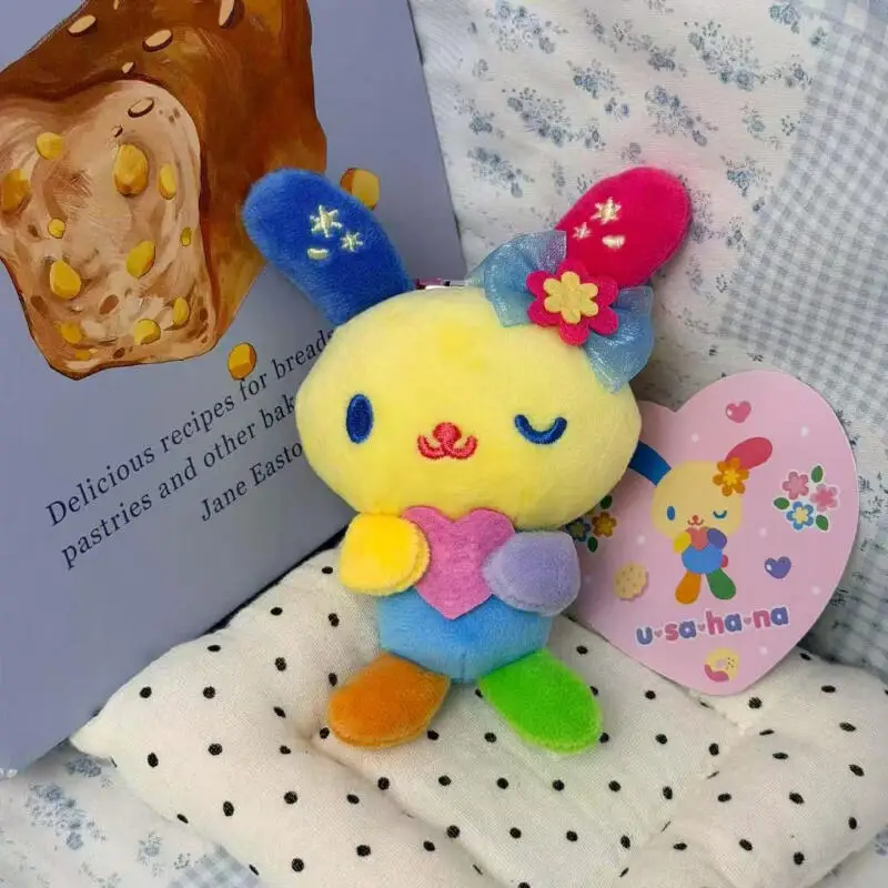 Cartoon Usahana Plush Toys Kawaii Keychain Creative Peripheral Backpack Pendant Doll Friends' Birthdays and Christmas Gifts