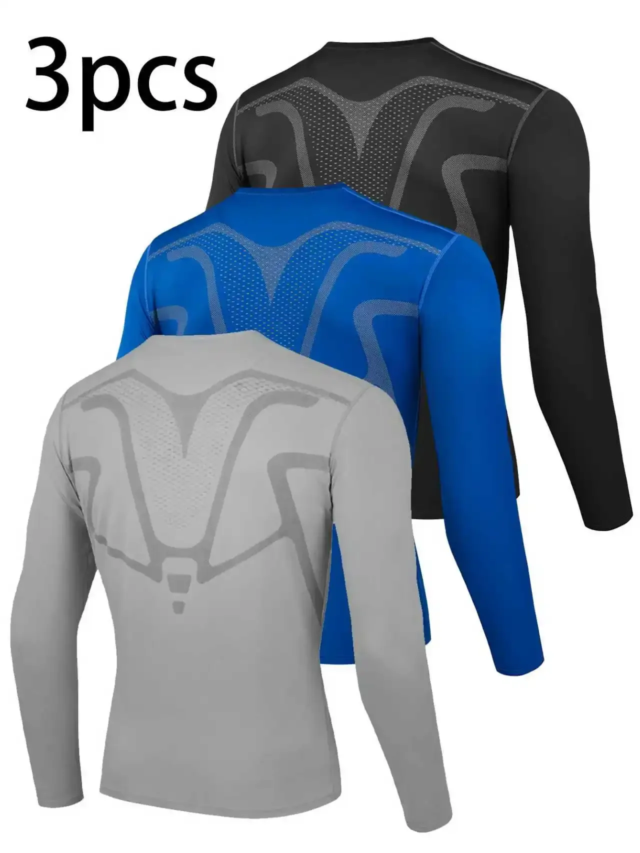 2025 مجموعة الخيال العلمي للجري بأكمام طويلة مكونة من ثلاث قطع، تصميم جديد، متعددة الاستخدامات للاستخدام اليومي، وسهلة الحركة