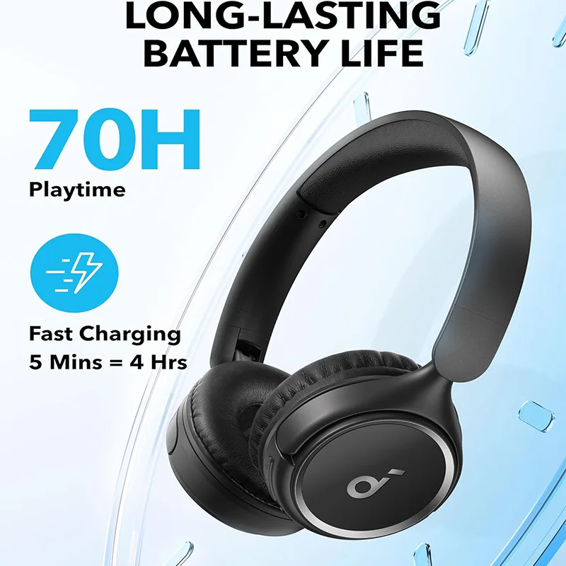 Anker Soundcore H30i سماعات بلوتوث لاسلكية نشط إلغاء الضوضاء سماعة رأس لاسلكية طويلة التحمل قابلة للطي #2