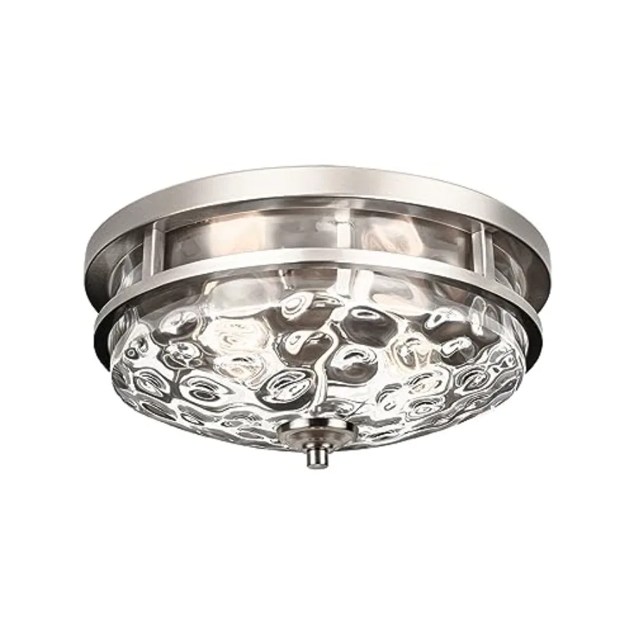 

Flush Mount Ceiling Lights 2-Light Farmhouse Close to Ceiling Light Industrial Ceiling Lighting Fixture for Kitchen Hallway Bed