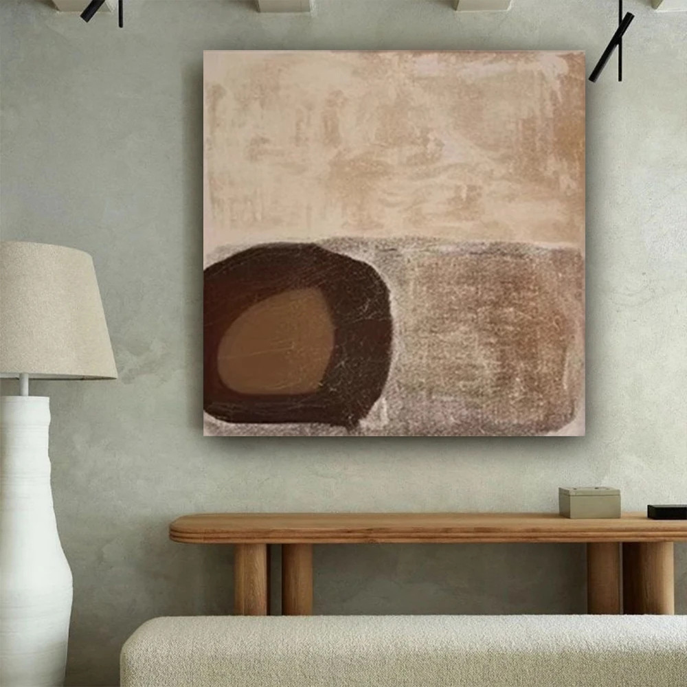 

Handpainted Color Block Oil Paintings Yellow Knife Canvas Picture Abstract Paint Wall Art For Living Room Decor Artwork Gift