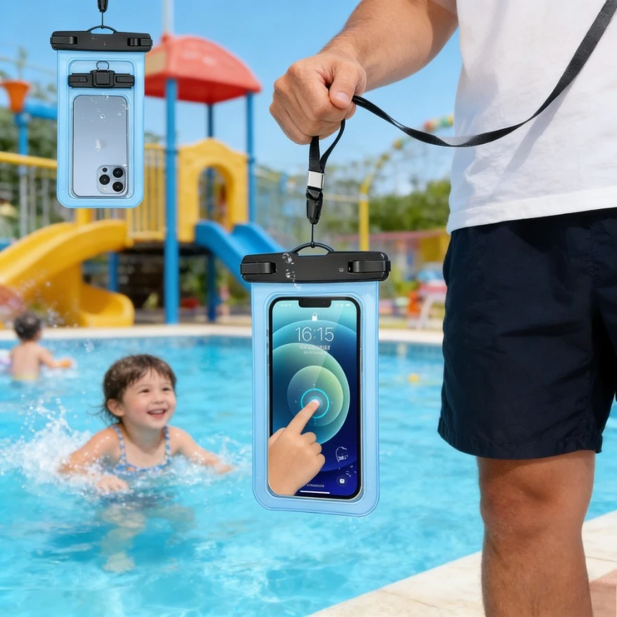 2PCS Waterproof Phone Pouch Sealed Dry Bag - Sandproof Protection for Beach Swimming Water Sports - Reliable & Portable