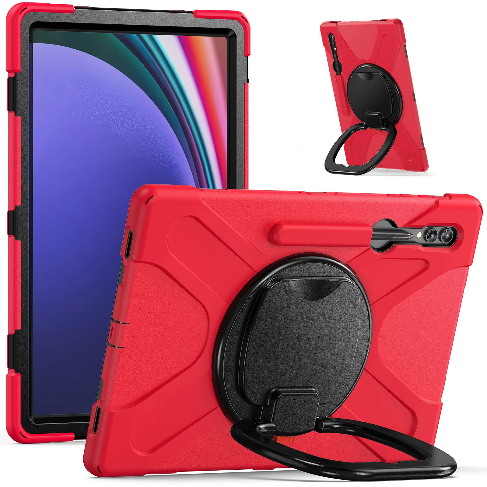 Tablet Protective Case Suitable for Samsung Galaxy Tab S8Ultra 2022/S9Ultra 2023/S10Ultra 2024  Slot Holder 6 Colors Available
