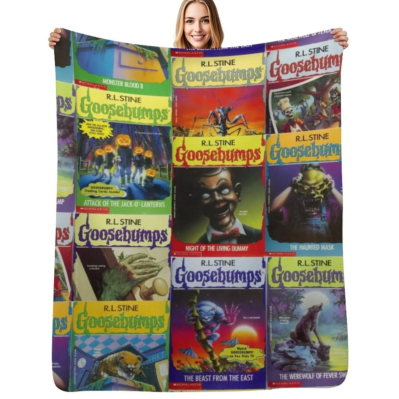 

Goosebumps Greatest Hits Throw Blanket Warm Cozy Throw Blanket for Living Room Couch