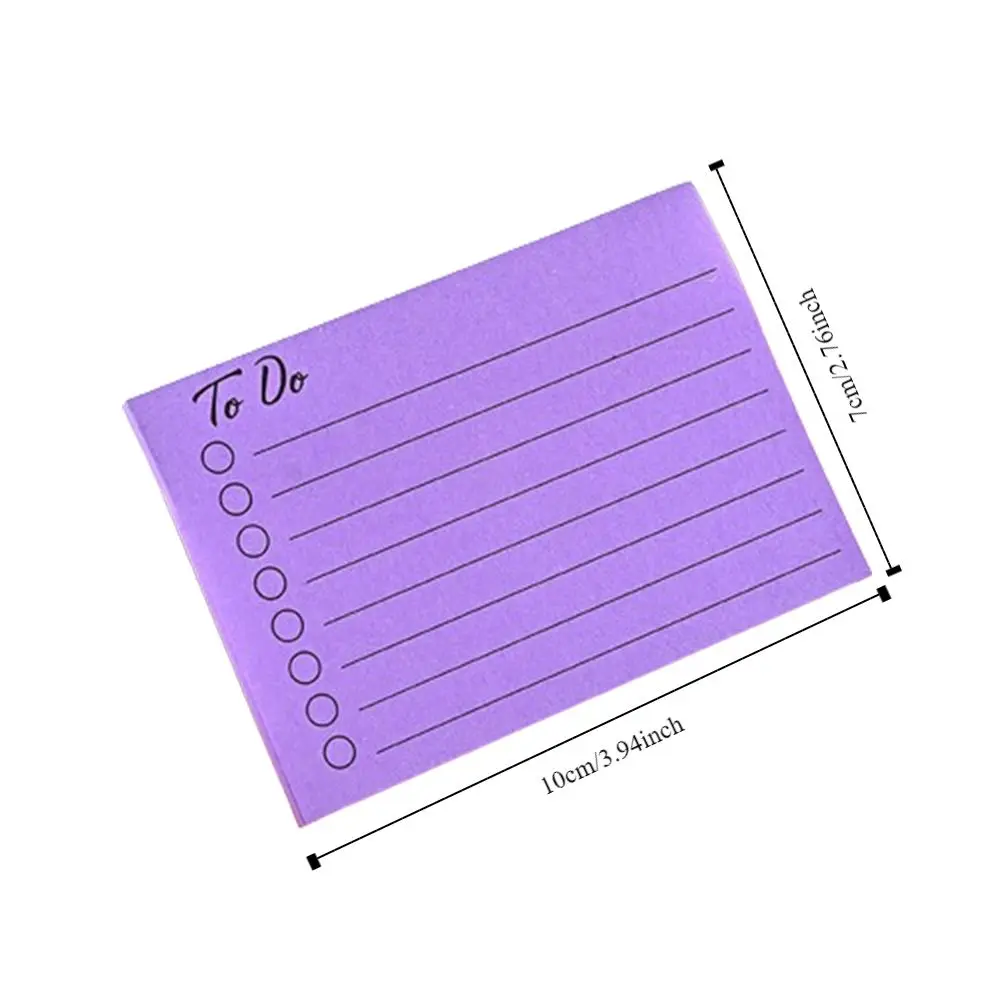 Scrapbooking Sticky Notes Studeren Planning Check It Checklist Kladblok 8-kleuren Creatieve tijdschema Kladblok Kantoorbenodigdheden