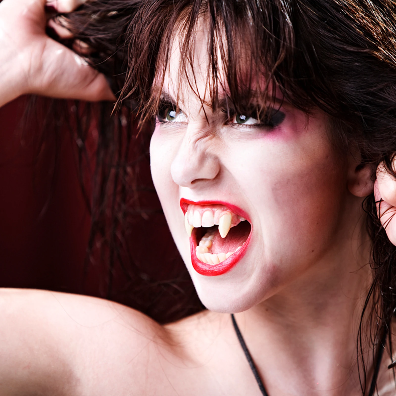 

1 Set Halloween Fake Teeth Costume Accessory Realistic Fangs Zombie Party Prank Gag Gift For Cosplay Adult Kids Over 10