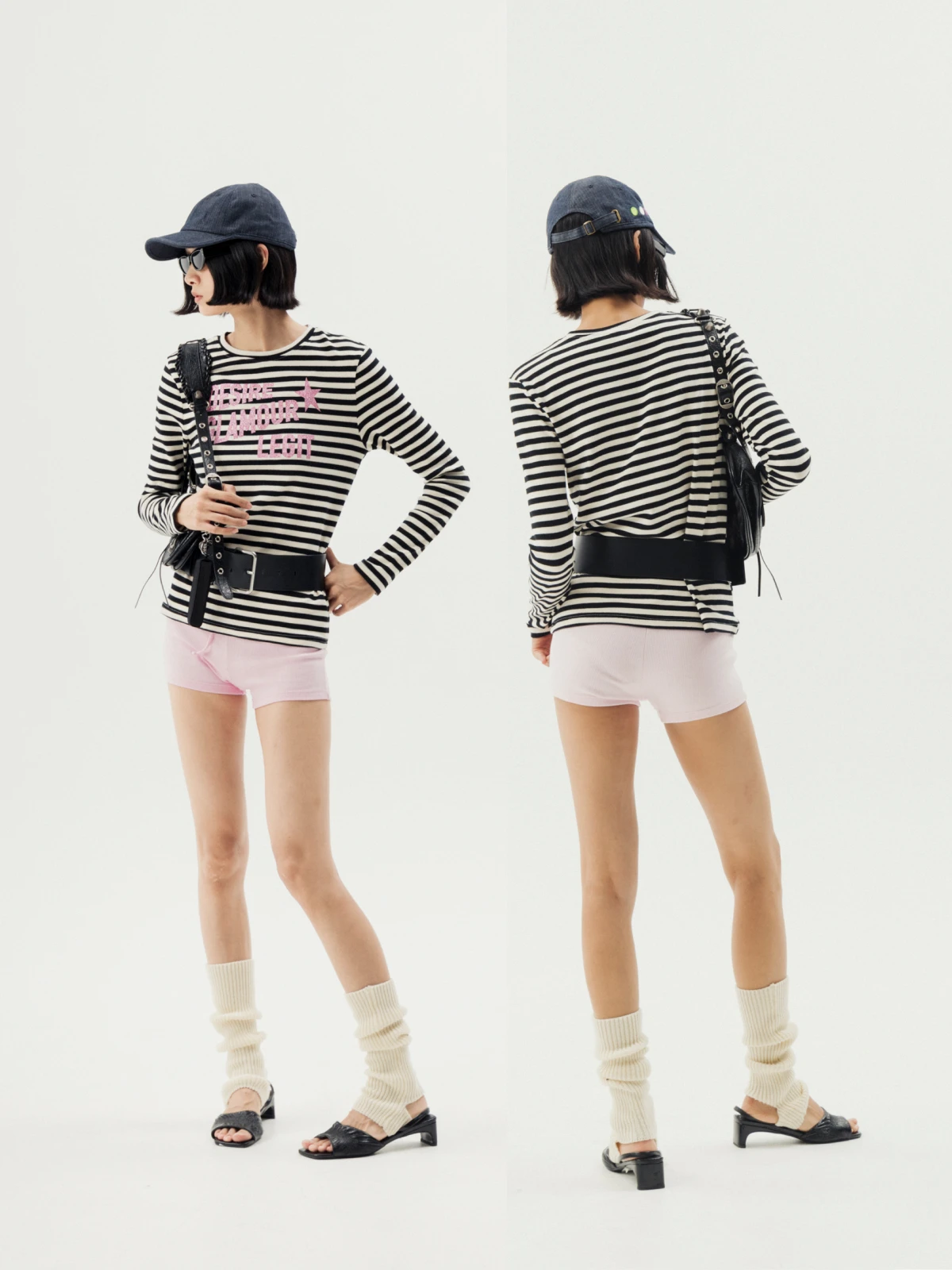 

Женская футболка в винтажном стиле с эластичным хлопковым трикотажем, длинным рукавом и продольными полосками, весенняя коллекция...