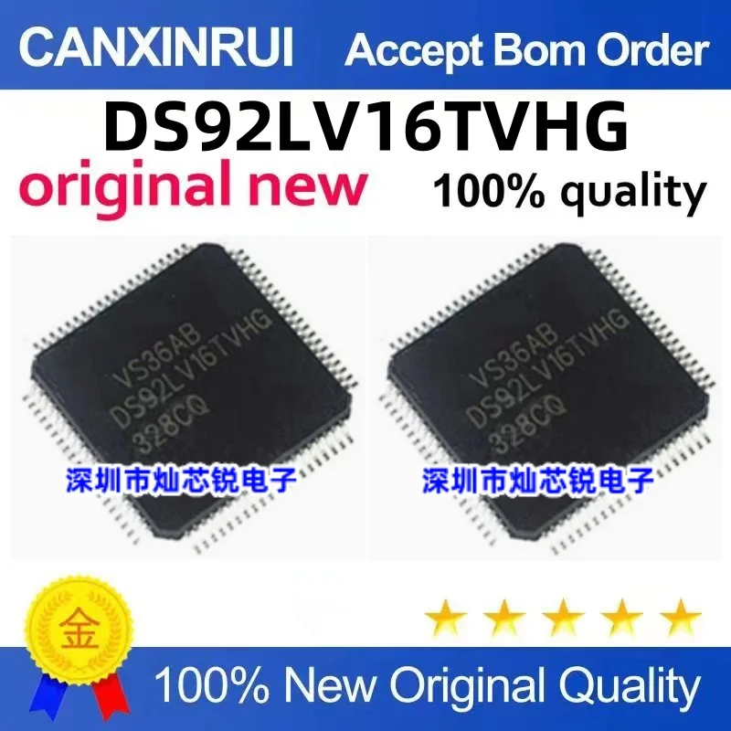 New original DS92LV16TVHG DS92LV16TVHGX LQFP80 serializer deserializer