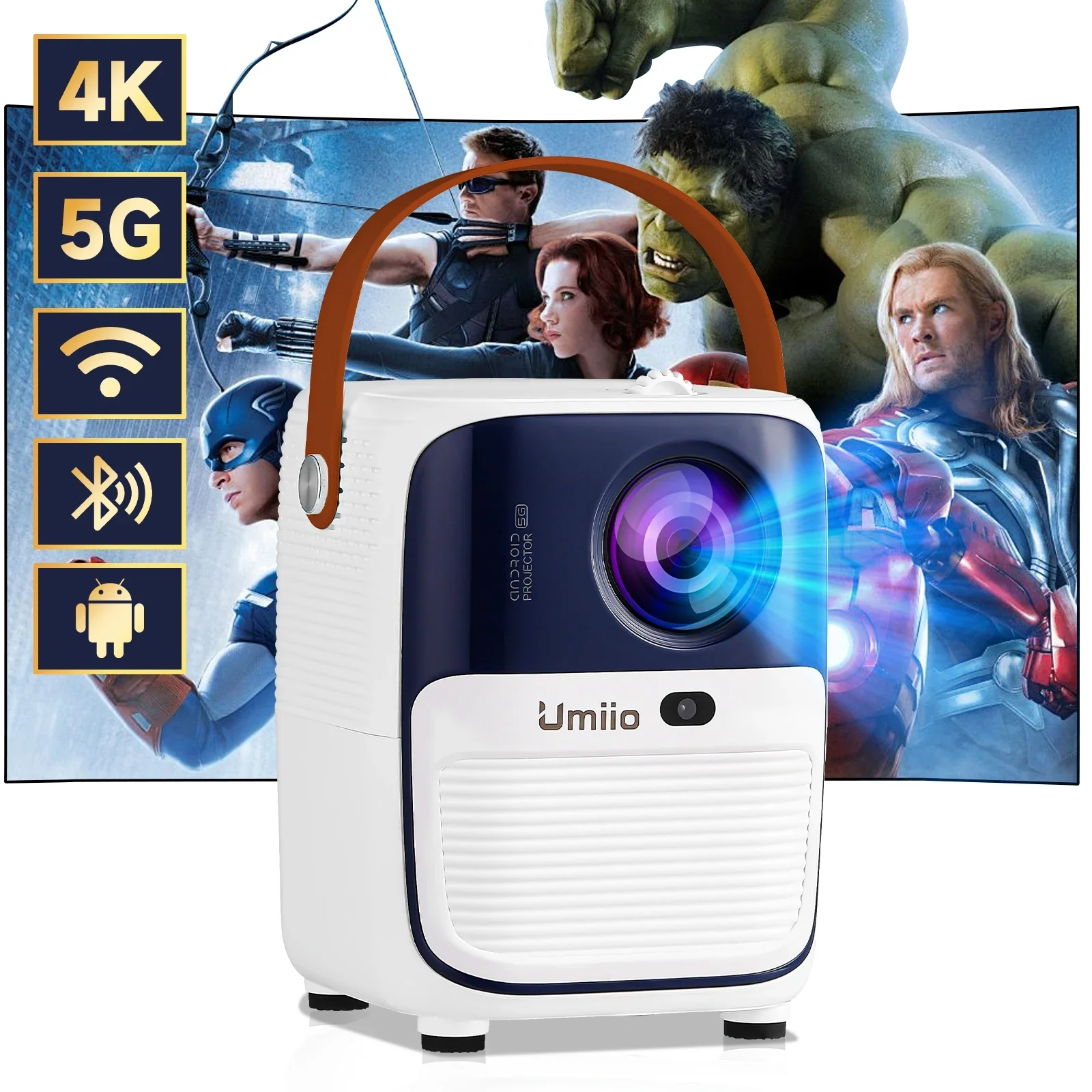 

New Mini Home Projector Android OS Wifi 3D Projector Hot Selling Portable Projector Mini Pocket Android Beamer