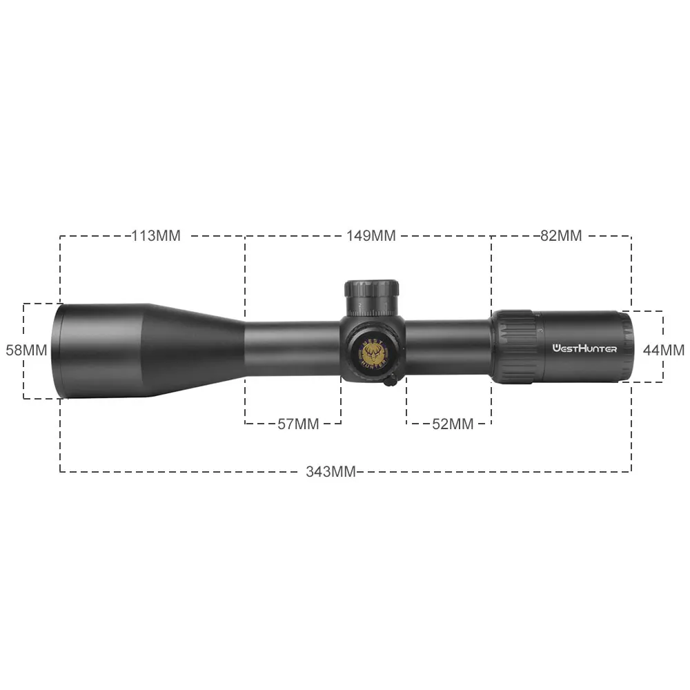 WestHunter TD 3-18X50 SFIR FFP Riflescope الطائرة البؤرية الأولى 34 مللي متر نطاق الأنبوب 1/10 MIL مضيئة طويلة المدى مشاهد التكتيكية #4