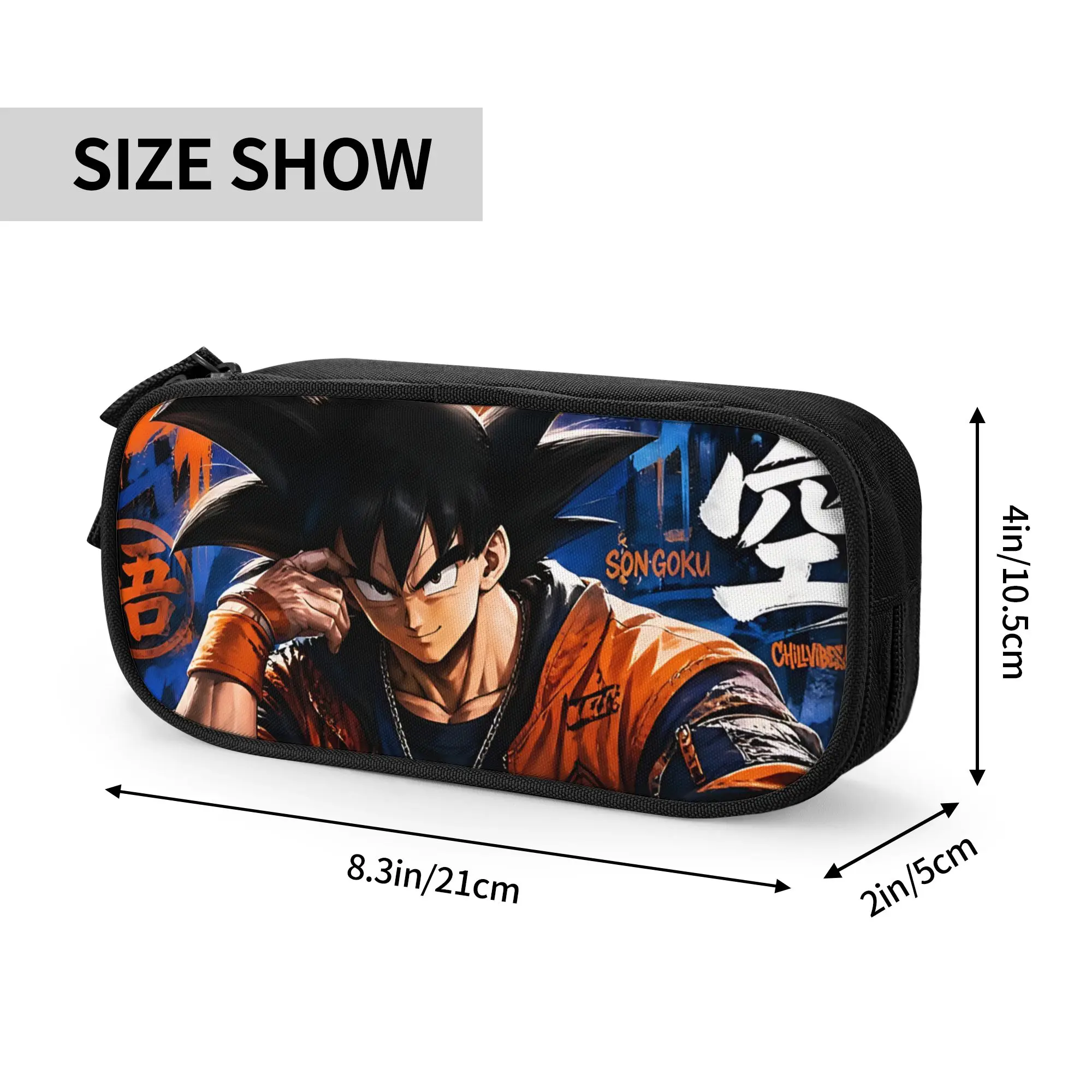 Custom Dragon Ball Goku Street Fashion Art Print Large Capacity Bags for Child  School Pencil Bag for Boys Gilrs Kids